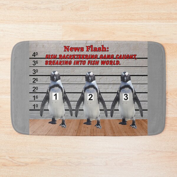 Item preview, Fish Smugglers Caught. Penguin Fish Racketeering Gang Caught By Police  designed and sold by I-Desire.