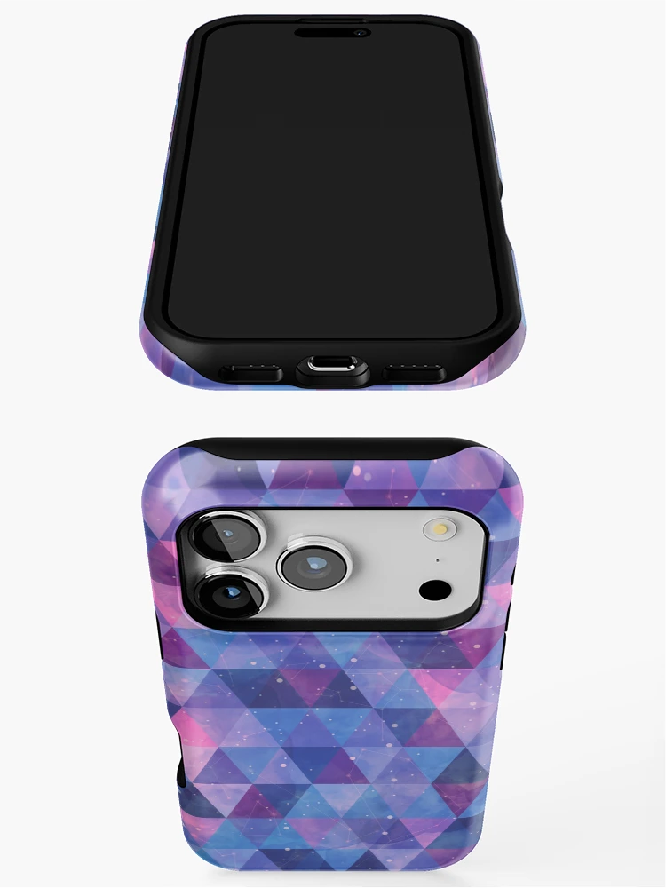 Thumbnail 3 of 4, iPhone Case, Triangles Pattern II designed and sold by Studio Vickn.