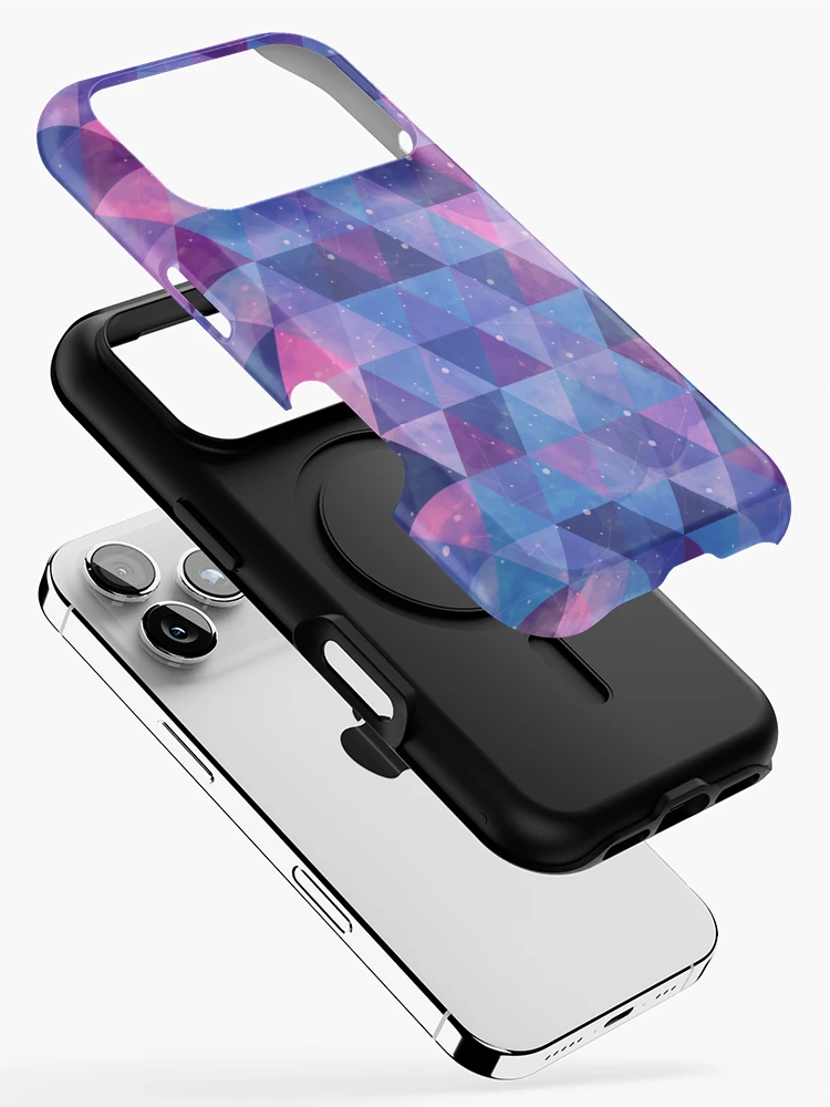 Thumbnail 2 of 4, iPhone Case, Triangles Pattern II designed and sold by Studio Vickn.