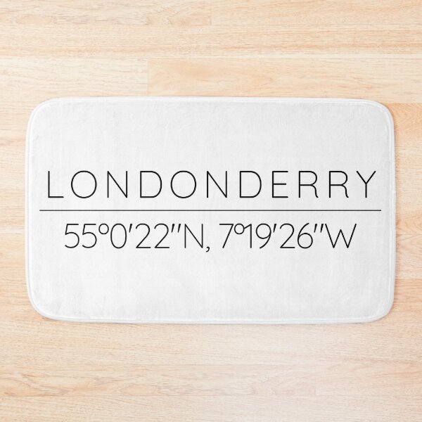 Item preview, LONDONDERRY Latitude and Longitude - Ulster University in Derry/Londonderry designed and sold by uni-que-designs.