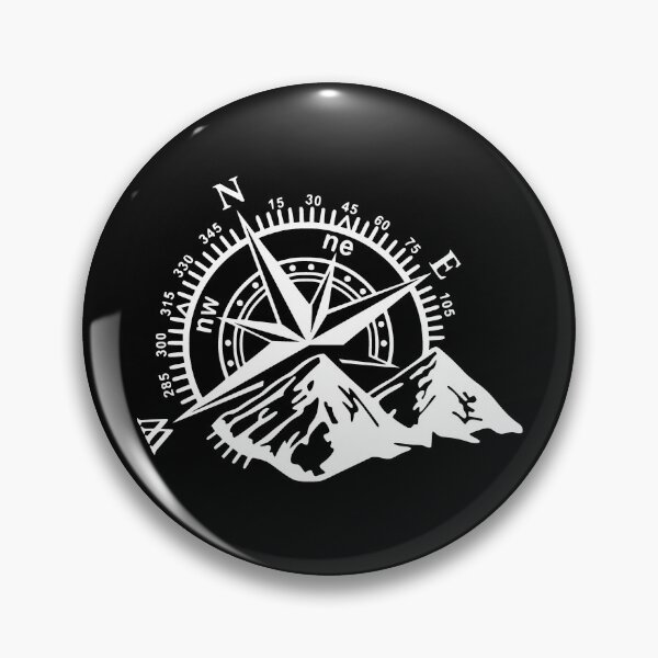 Item preview, Compass | Mountains | Nature | Hiking | Climbing | Camping Design   designed and sold by Ravenvine.
