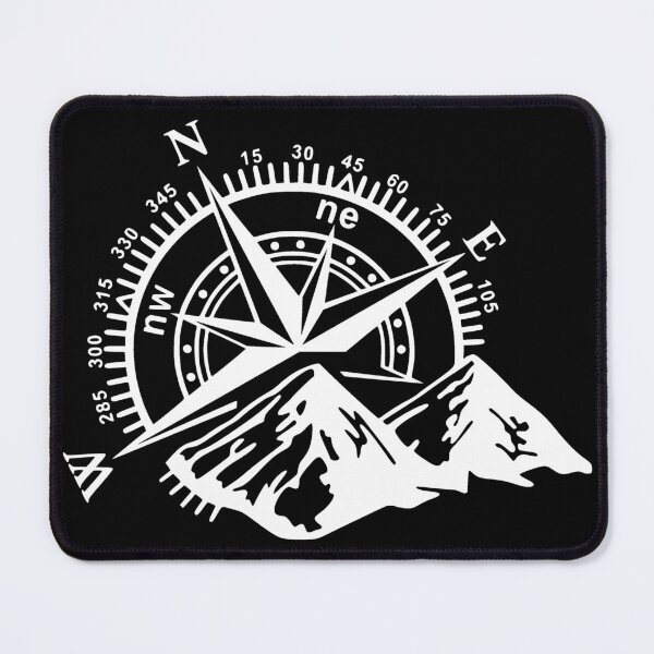 Item preview, Compass | Mountains | Nature | Hiking | Climbing | Camping Design designed and sold by Ravenvine.