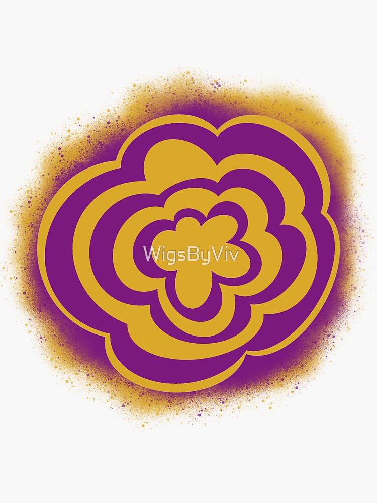 "LGBTQIA+ Pride Flower Intersex Pride" Sticker by WigsByViv Redbubble
