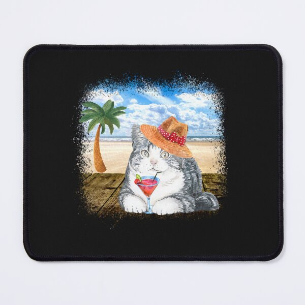 Item preview, Cat at Beach designed and sold by HappyLifeCreate.
