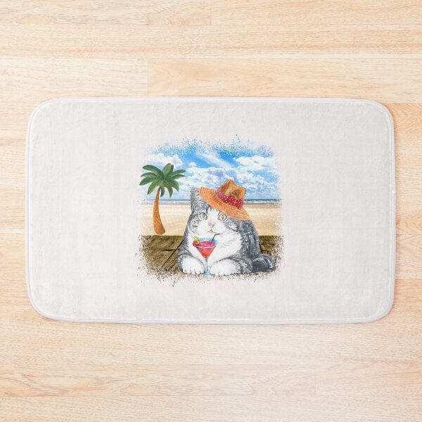 Item preview, Cat at Beach designed and sold by HappyLifeCreate.