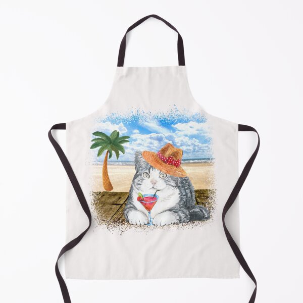 Item preview, Cat at Beach designed and sold by HappyLifeCreate.