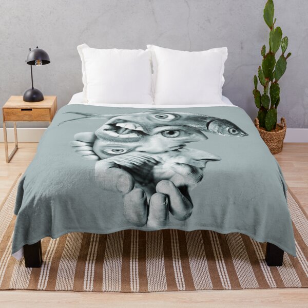 Item preview, Cubist Fish&Man Face designed and sold by miskinkukla.