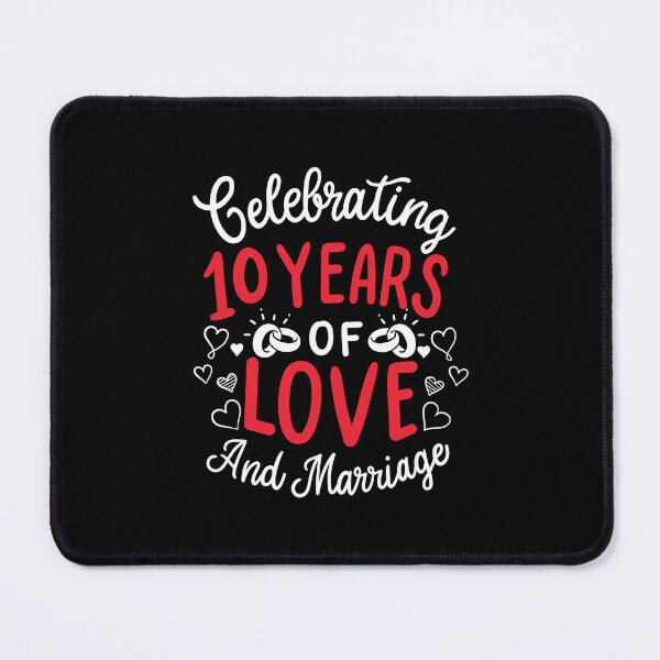 Item preview, 10th Wedding Anniversary - 10 Years Of Love And Marriage designed and sold by haselshirt.