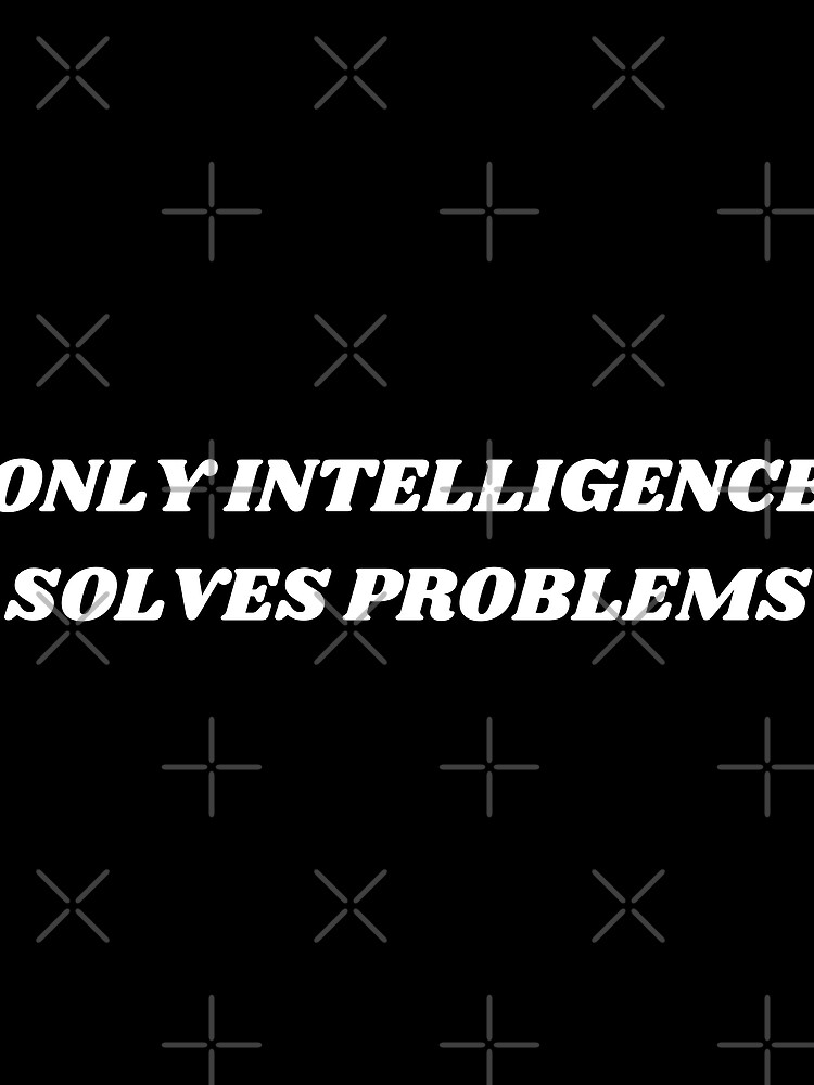 Thumbnail 3 of 3, Scarf, Only intelligence solves problems designed and sold by Kuitoo.