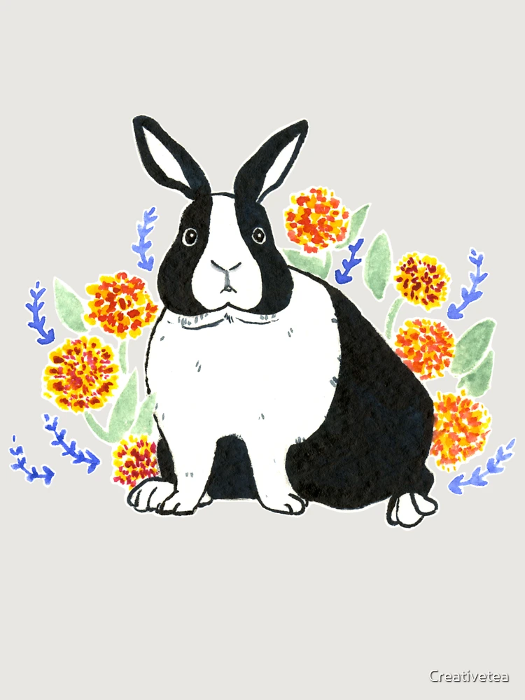 Thumbnail 6 of 6, Premium Oversized Hoodie, Dutch Rabbit designed and sold by Creativetea.