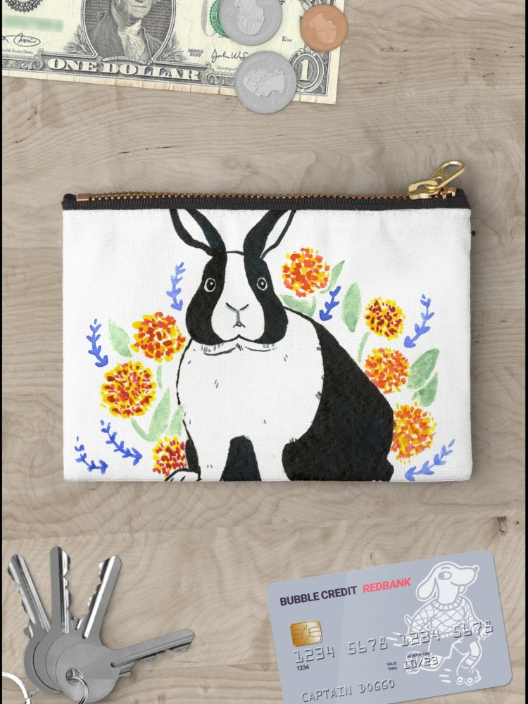 Thumbnail 3 of 4, Zipper Pouch, Dutch Rabbit designed and sold by Creativetea.