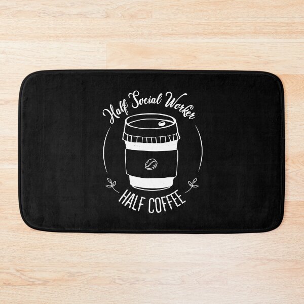 Item preview, Funny Coffee Lover Social Worker Quote, Half Coffee Half Social Worker designed and sold by PRINTED ..