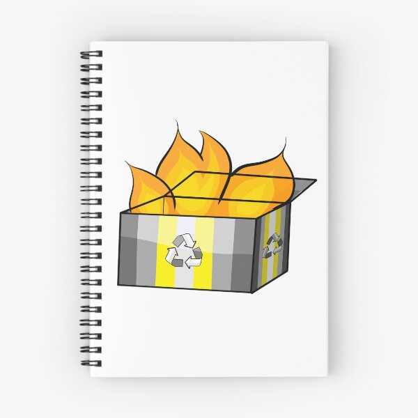 Item preview, Demigender Pride Garbage Fire designed and sold by CJ Vanderbeek.