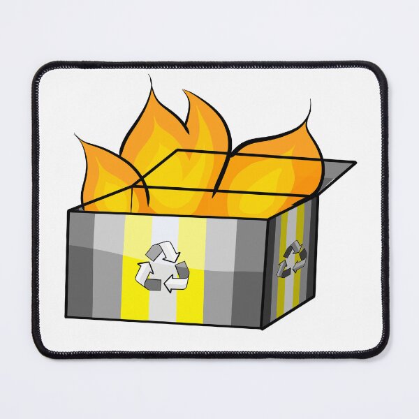 Item preview, Demigender Pride Garbage Fire designed and sold by CJ Vanderbeek.