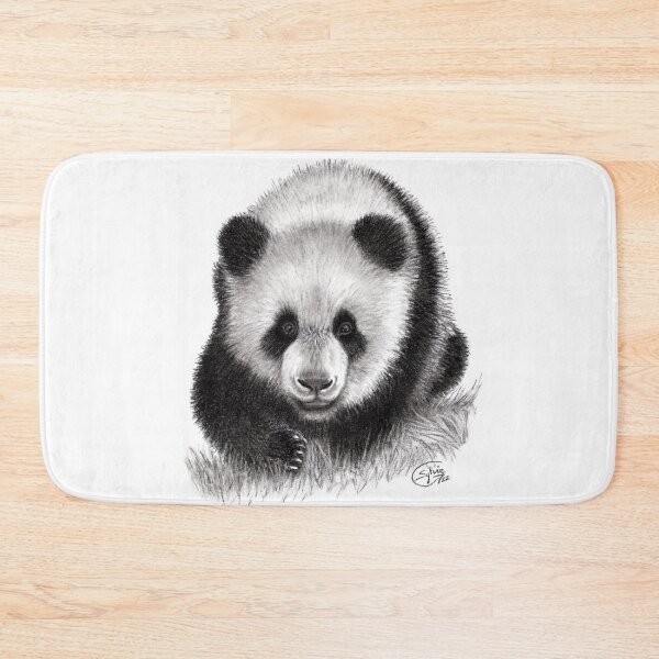 Item preview, Young panda walking, front view designed and sold by SylvieG18.