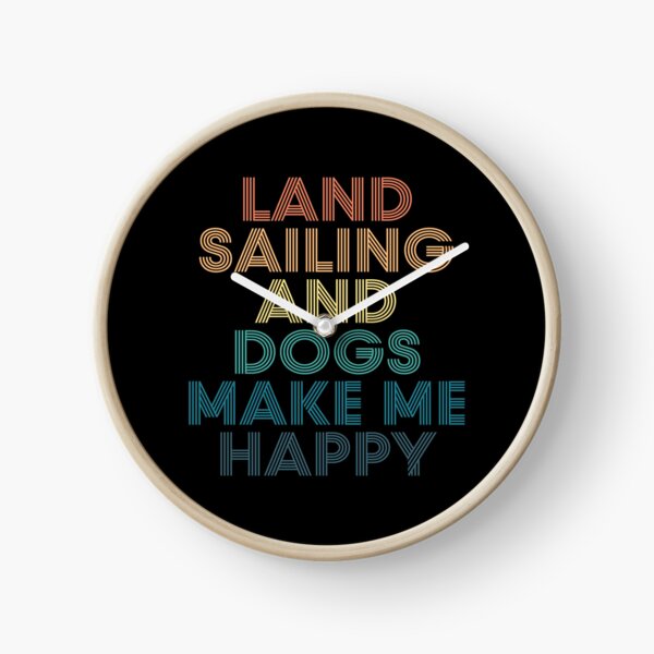 Item preview, Land sailing And Dogs Make Me Happy- Gift for Land sailing & Dogs Fans designed and sold by kindxinn.