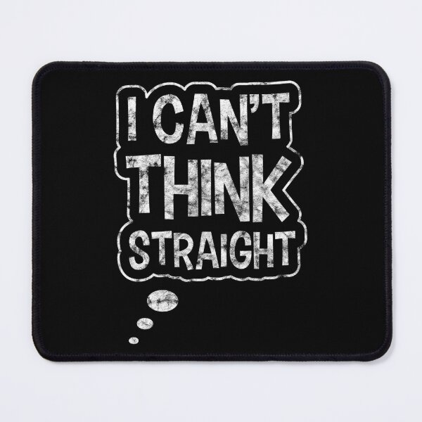 Item preview, LGBT Gay Pride Lesbian I can't think straight grunge white designed and sold by haselshirt.