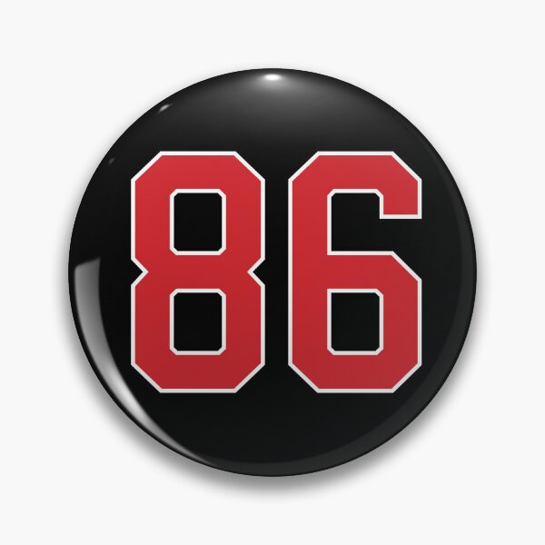 Item preview, Sports Number 86, red black color lucky sport eighty six designed and sold by ArtIsParty.