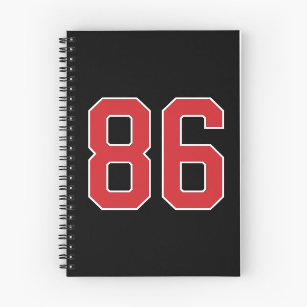 Item preview, Sports Number 86, red black color lucky sport eighty six designed and sold by ArtIsParty.