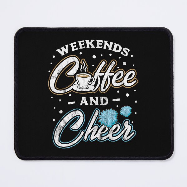 Item preview, Weekends Coffee Cheer Cheerleading Gift Idea designed and sold by haselshirt.