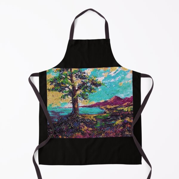 Item preview, Oil painting Landscape with mountains, Edited, #4 designed and sold by MariDaniArt.