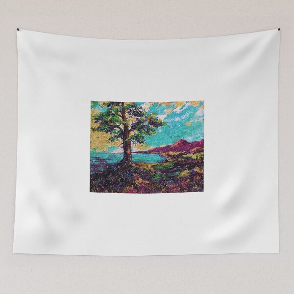 Item preview, Oil painting Landscape with mountains, Edited, #4 designed and sold by MariDaniArt.