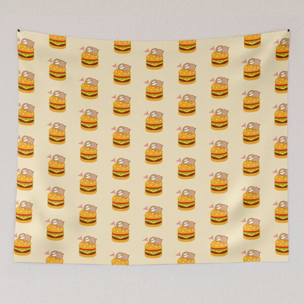 Item preview, Cute Cheeseburger Sloth designed and sold by theslothinme.
