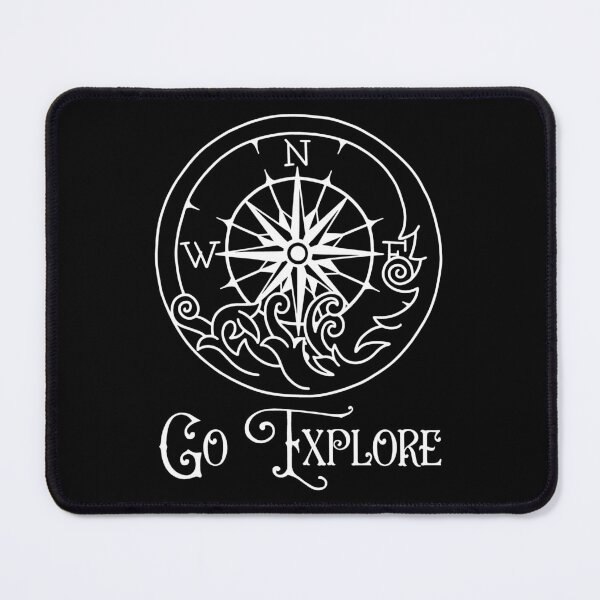 Item preview, Compass | Go Explore | Nature | Hiking | Climbing | Camping Design designed and sold by Ravenvine.