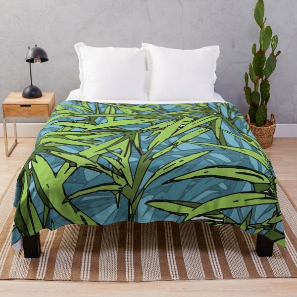 Item preview, Bamboo leaves,  green plants, mask, black background designed and sold by Collagedream.