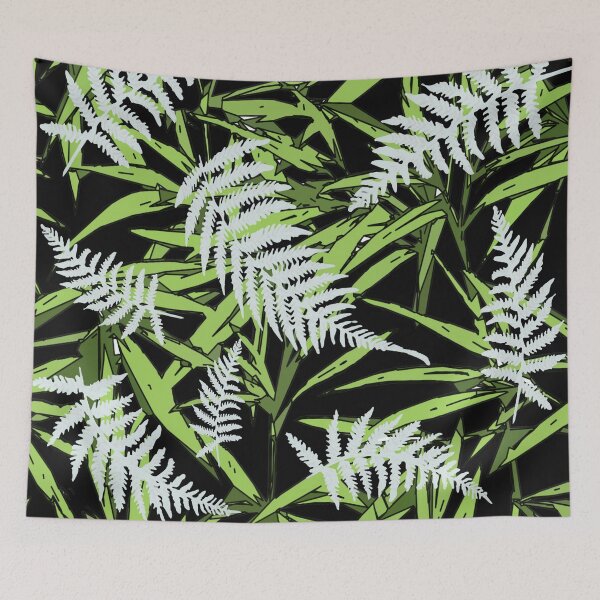 Item preview, Bamboo leaves,  green plants, mask, cute, cool designed and sold by Collagedream.
