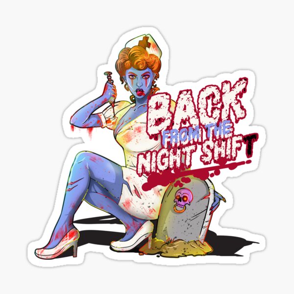 Nurse of Nightmares: Spooky Halloween Zombie Nurse Stickers – Soldier  Complex