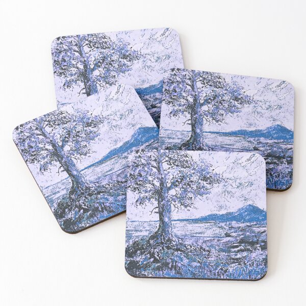 Item preview, Oil painting Landscape with mountains, Edited, #5 designed and sold by MariDaniArt.