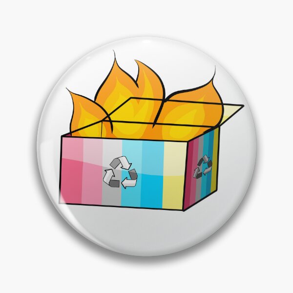 Item preview, Genderflux Pride Garbage Fire designed and sold by CJ Vanderbeek.