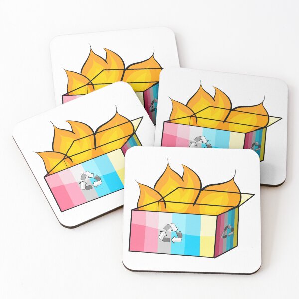 Item preview, Genderflux Pride Garbage Fire designed and sold by CJ Vanderbeek.