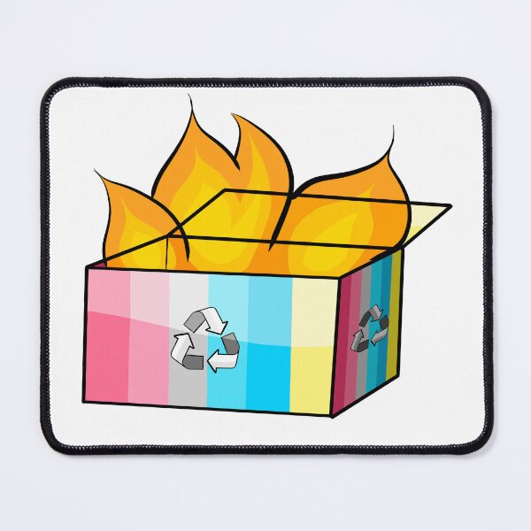 Item preview, Genderflux Pride Garbage Fire designed and sold by CJ Vanderbeek.