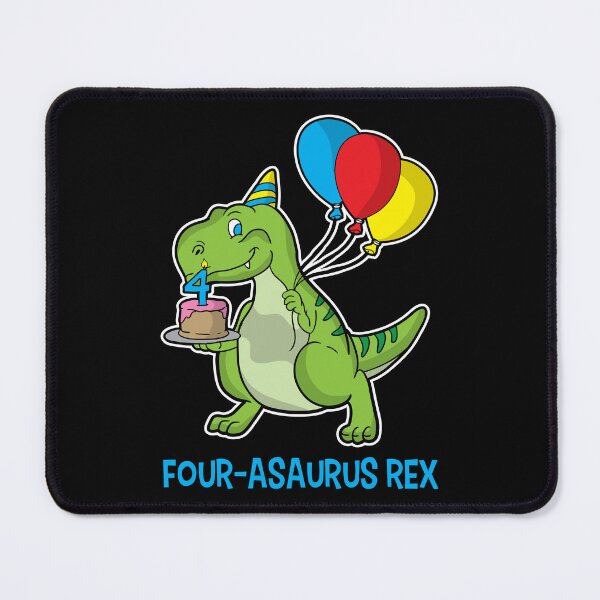 Item preview, FOUR-asaurus Dino Dinosaur 4rth Birthday Gift Idea designed and sold by haselshirt.