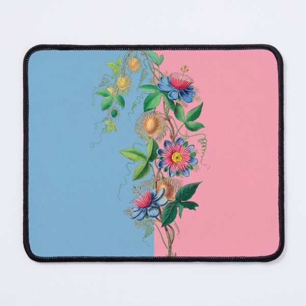 Item preview, Pink and Blue Colorblock with Vintage Flowers designed and sold by Greenbaby.