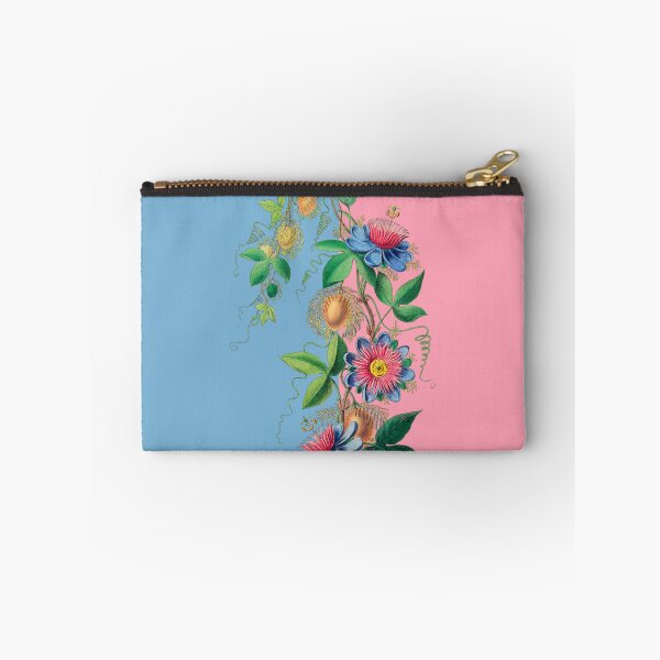 Item preview, Pink and Blue Colorblock with Vintage Flowers designed and sold by Greenbaby.