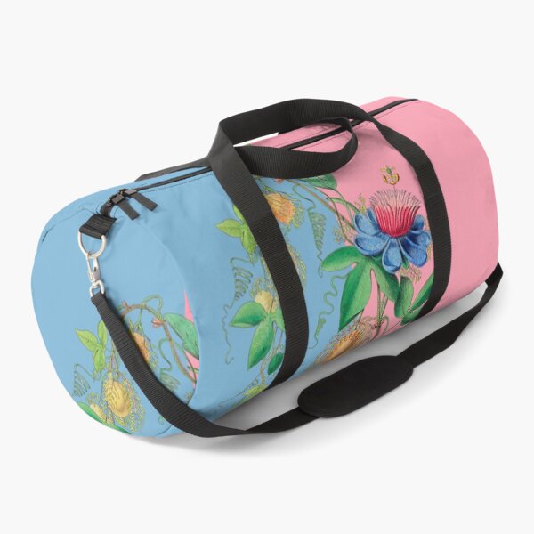 Artikelvorschau, Rosa und blauer Farbblock mit Vintage-Blumen entworfen und verkauft von Greenbaby.