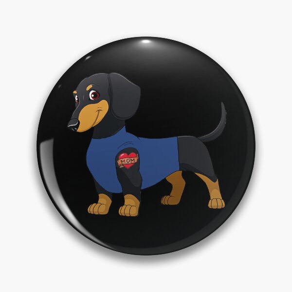 Item preview, I Love Mom Dachshund Tattoo designed and sold by Daschunddesigns.