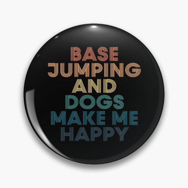 Item preview, Base Jumping And Dogs Make Me Happy- Gift for Base Jumping & Dogs Fans designed and sold by kindxinn.