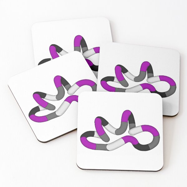 Item preview, Asexual pride tangle designed and sold by Fantistic  on Redbubble.