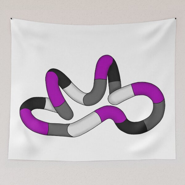 Item preview, Asexual pride tangle designed and sold by Fantistic  on Redbubble.