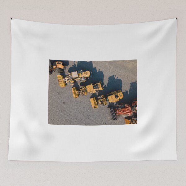 Item preview, Drone view of bulldozers designed and sold by Marc Molenaar.
