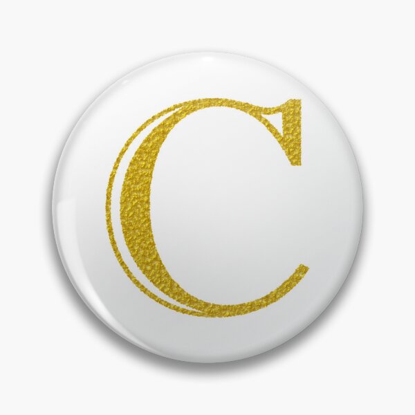 Item preview, C gold letter  designed and sold by Black-White-art.