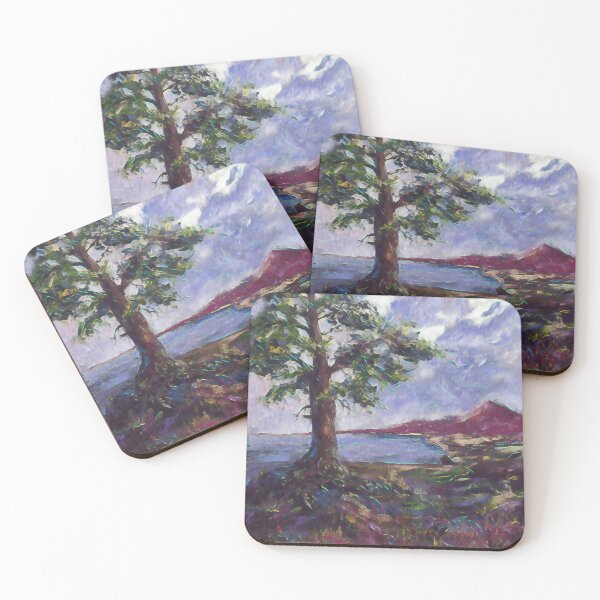 Item preview, Oil painting Landscape with mountains, Edited, #7 designed and sold by MariDaniArt.