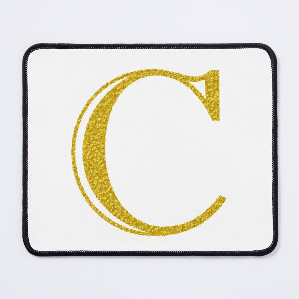 Item preview, C gold letter  designed and sold by Black-White-art.