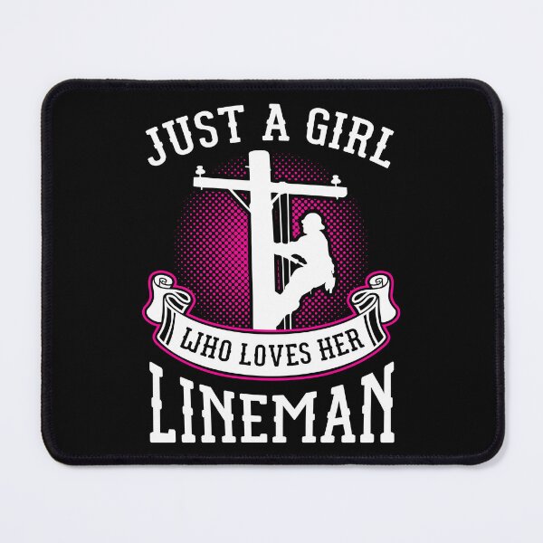 Item preview, Girl Who Loves Her Lineman Line Worker Gift Idea designed and sold by haselshirt.