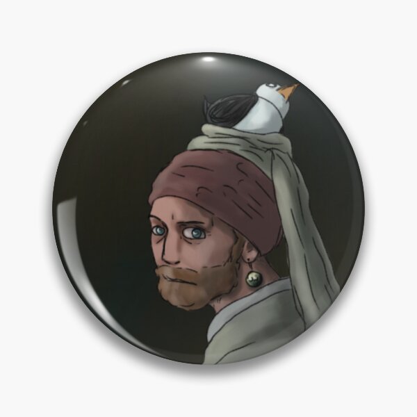 Item preview, Buttons With The Pearl Earring  designed and sold by SimpleAnarchy.