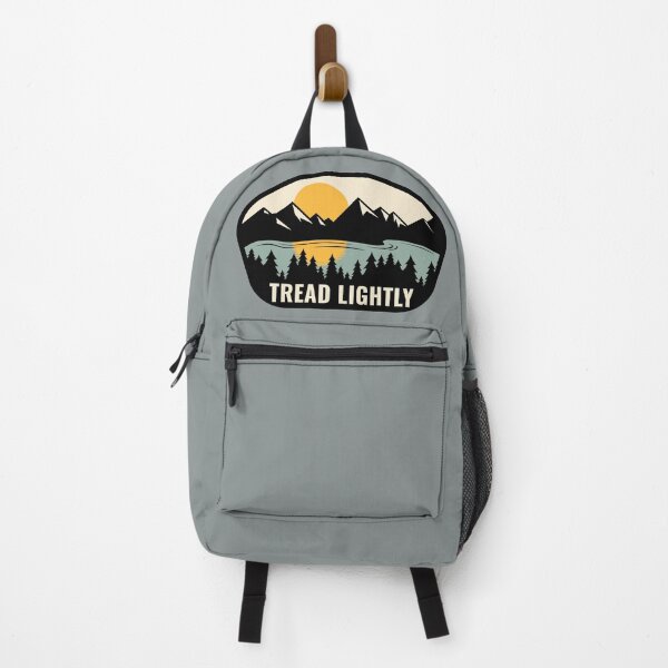 Item preview, Tread Lightly, Sun, Mountains, Lake, Trees designed and sold by FlatSixGraphics.